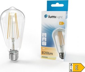 Lumilight ŻARÓWKA LED E27 7W FILAMENT EDISON RETRO OZDOBNA 1