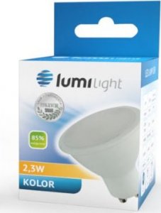 Lumilight ŻARÓWKA LED GU10 2,3W BARWA CZERWONA 230V JDR AL 3