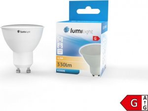 Lumilight ŻARÓWKA LED GU10 4,3W BARWA ZIMNA 350LM JDR AL+PC 1