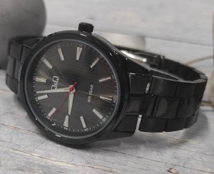 Zegarek Q&Q Zegarek QQ QZ94-402 Męski Czarny 30M Klasyczny 3