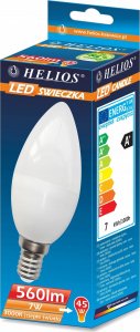 Helios ŻARÓWKA LED ŚWIECZKA 230V 7W E14 C37 3000K HELIOS - CIEPŁA 1