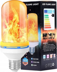 Verk ŻARÓWKA LED IMITUJĄCA ŻYWY PŁOMIEŃ E27 9W OZDOBNA 5