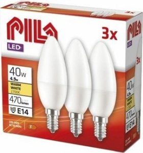 Żarówka LED PILA E14 4,9W barwa ciepła 3szt 1