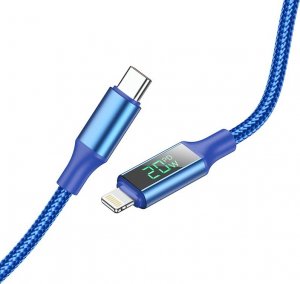 Kabel USB USB-C - Lightning 1.2 m Niebieski (KABAV1278) 1