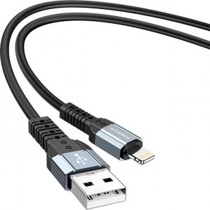Kabel USB USB-A - Lightning 1 m Czarny (KABAV1126) 1
