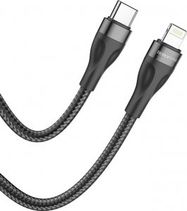 Kabel USB USB-C - Lightning 1 m Czarny (KABAV1147) 1
