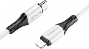 Kabel USB USB-C - Lightning 1 m Biały (KABAV1358) 1