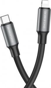 Kabel USB USB-C - Lightning 1 m Czarny (KABAV1412) 1