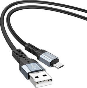 Kabel USB USB-A - microUSB 1 m Czarny (KABAV1128) 1