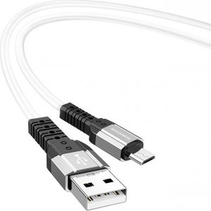 Kabel USB USB-A - microUSB 1 m Biały (KABAV1129) 1