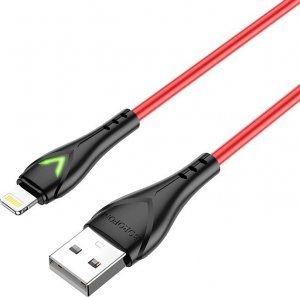 Kabel USB USB-A - Lightning 1 m Czerwony (KABAV1273) 1