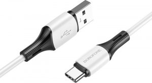 Kabel USB USB-A - USB-C 1 m Biały (KABAV1357) 1