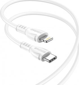 Kabel USB BOROFONE KABEL BX51 TRIUMPH - TYP C NA LIGHTNING - 2,4A 1 METR BIAŁY 1