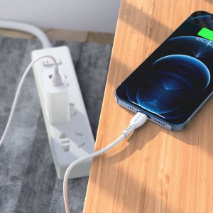 Kabel USB USB-C - Lightning 1 m Biały (KABAV1161) 3