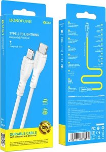 Kabel USB USB-C - Lightning 1 m Biały (KABAV1161) 4