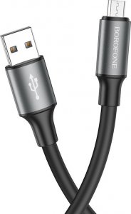 Kabel USB BOROFONE KABEL BX82 BOUNTIFUL - USB NA MICRO USB - 2,4A 1 METR CZARNY 1