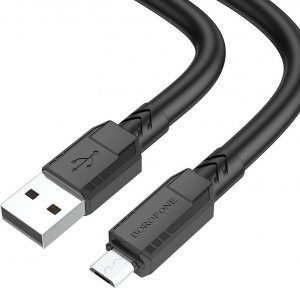Kabel USB BOROFONE KABEL BX81 GOODWAY - USB NA MICRO USB - 2,4A 1 METR CZARNY 1