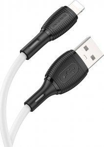 Kabel USB USB-A - Lightning 1 m Biały (KABAV1480) 1