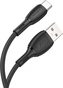 Kabel USB USB-A - USB-C 1 m Czarny (KABAV1484) 1