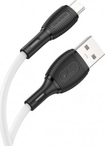 Kabel USB USB-A - microUSB 1 m Biały (KABAV1483) 1