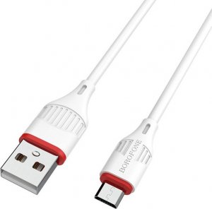 Kabel USB BOROFONE KABEL BX17 ENJOY - USB NA MICRO USB - 2A 1 METR BIAŁY 1