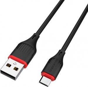 Kabel USB BOROFONE KABEL BX17 ENJOY - USB NA MICRO USB - 2A 1 METR CZARNY 1