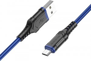 Kabel USB USB-A - microUSB 1 m Niebieski (KABAV1323) 1