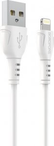 Kabel USB USB-A - Lightning 1 m Biały (KABAV1097) 1