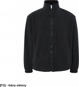 JHK FLRA 300 - bluza z mikropolaru, wykończenie antypilingowe, suwak w kolorze polaru - granatowy M 40