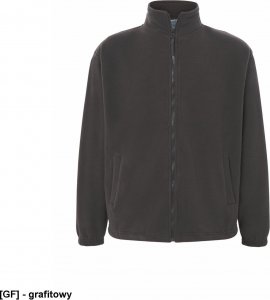 JHK FLRA 300 - bluza z mikropolaru, wykończenie antypilingowe, suwak w kolorze polaru - czerwony M 15