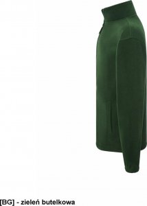 JHK FLRA 300 - bluza z mikropolaru, wykończenie antypilingowe, suwak w kolorze polaru - czerwony M 23