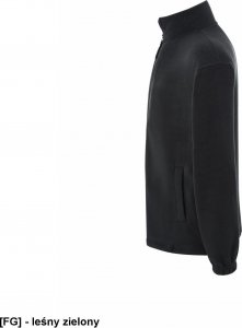 JHK FLRA 300 - bluza z mikropolaru, wykończenie antypilingowe, suwak w kolorze polaru - czerwony M 41