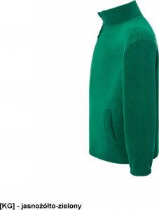 JHK FLRA 300 - bluza z mikropolaru, wykończenie antypilingowe, suwak w kolorze polaru - czerwony M 42