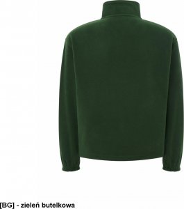 JHK FLRA 300 - bluza z mikropolaru, wykończenie antypilingowe, suwak w kolorze polaru - leśny zielony S 21