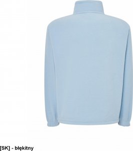 JHK FLRA 300 - bluza z mikropolaru, wykończenie antypilingowe, suwak w kolorze polaru - leśny zielony S 43