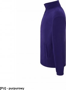 JHK FLRA 300 - bluza z mikropolaru, wykończenie antypilingowe, suwak w kolorze polaru - purpurowy S 3