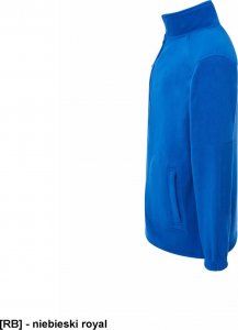 JHK FLRA330 - Bluza polarowa zapinana na suwak, z dwoma kieszeniami zapinanymi na suwak - niebieski royal 3XL 3