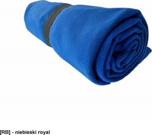 JHK KOC360 - koc wykonany z grubego polaru, gładkie nie obszywane brzegi koca, elastyczna guma zabezpieczająca przed - niebieski royal - 150 x 130 cm. 1