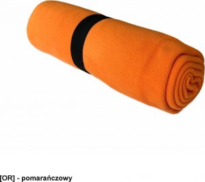 JHK KOC360 - koc wykonany z grubego polaru, gładkie nie obszywane brzegi koca, elastyczna guma zabezpieczająca przed - pomarańczowy - 150 x 130 cm. 1