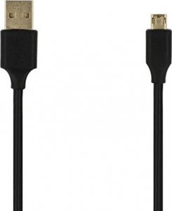 Kabel USB KABEL - USB NA MICRO USB - DWUSTRONNY 1 METR CZARNY (FAST CHARGE) 1
