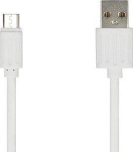 Kabel USB KABEL - USB NA MICRO USB - BIAŁY (FAST CHARGE) 1