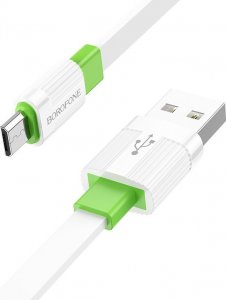 Kabel USB USB-A - microUSB 1 m Biały (KABAV1509) 1