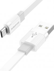 Kabel USB USB-A - microUSB 1 m Biały (KABAV1507) 1