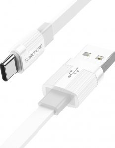 Kabel USB USB-A - USB-C 1 m Biały (KABAV1510) 1