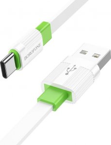 Kabel USB USB-A - USB-C 1 m Biały (KABAV1512) 1