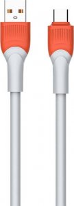 Kabel USB LDNIO USB-A - USB-C 1 m Szary (LDN102) 1