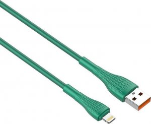 Kabel USB LDNIO USB-A - Lightning 1 m Zielony (LDN79) 1