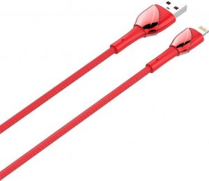 Kabel USB LDNIO USB-A - Lightning 1 m Czerwony (LDN81) 1