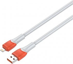 Kabel USB LDNIO USB-A - Lightning 3 m Pomarańczowy (LDN87) 1