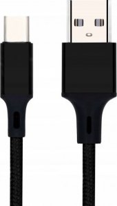 Kabel USB Pawonik USB-A - USB-C 2 m Czarny (175) 1